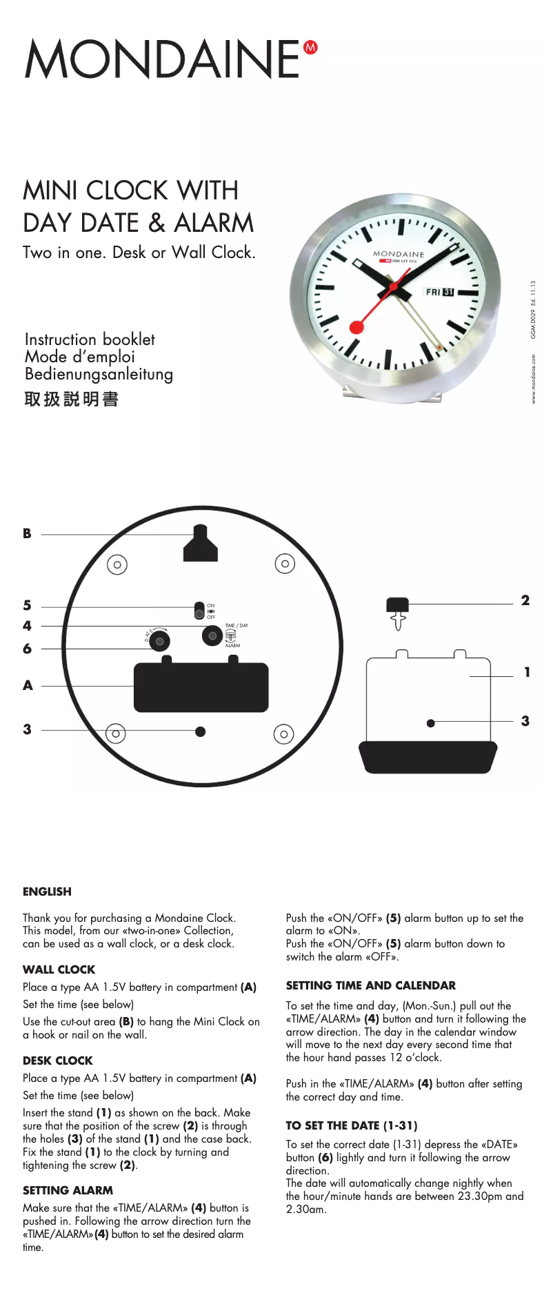 Imagen de la primera página del manual del dispositivo GGM.D029