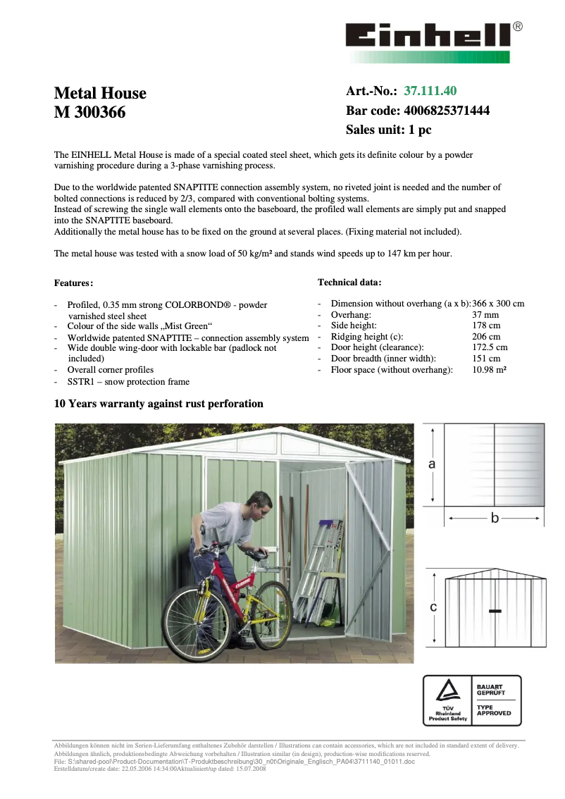 Página 1 del manual Manual de usuario Absco M 300366