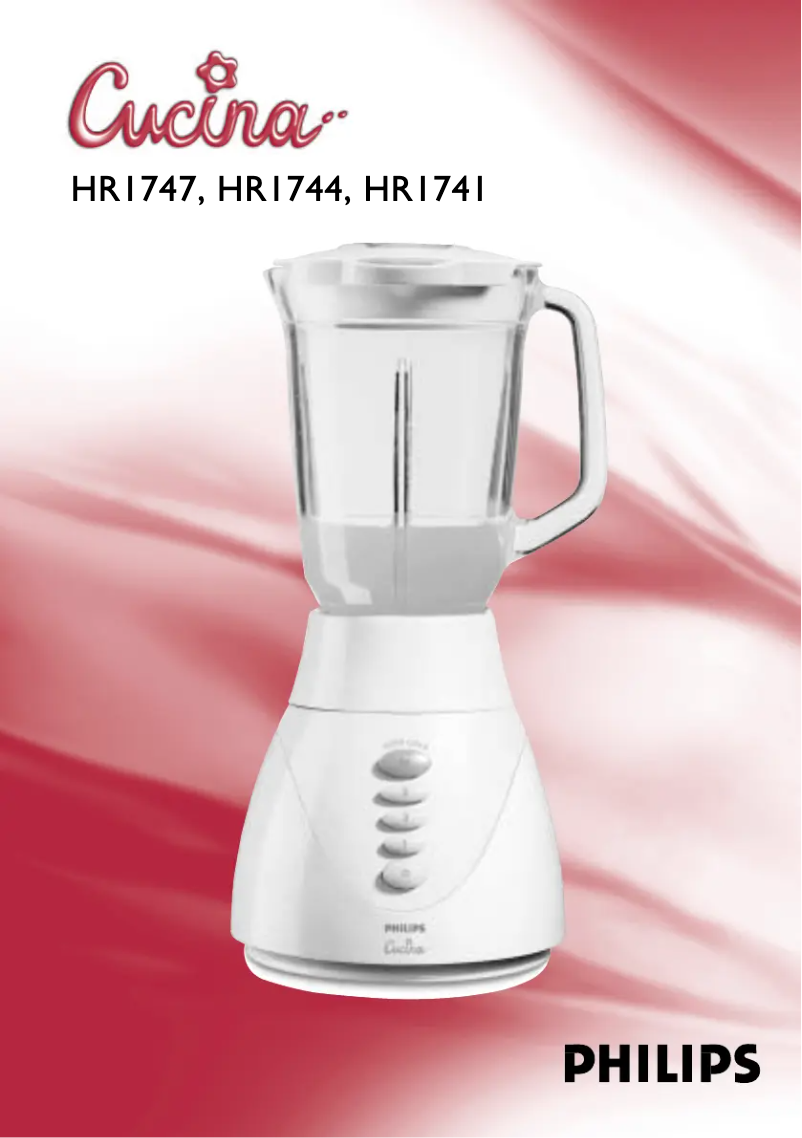 Imagen de la primera página del manual del dispositivo HR1744