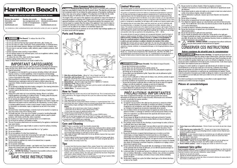 Imagen de la primera página del manual del dispositivo 22997F