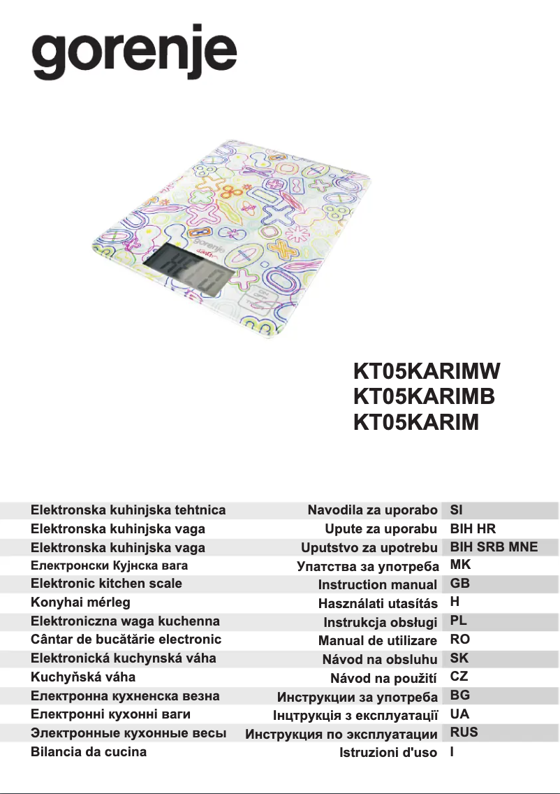 Imagen de la primera página del manual del dispositivo KT05KARIMW