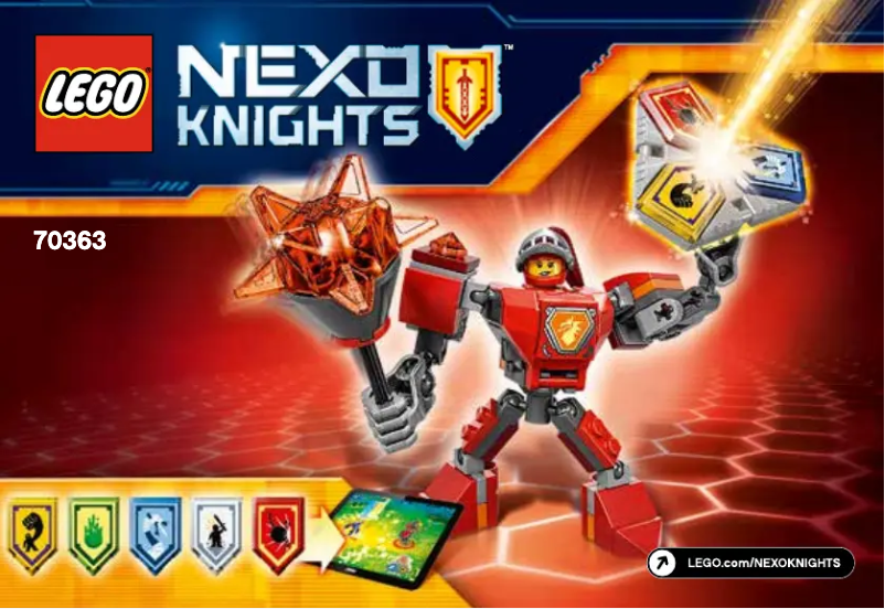 Página 1 del manual Manual de usuario Lego Nexo Knights 70363