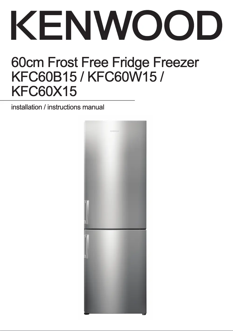 Imagen de la primera página del manual del dispositivo KFC60B15