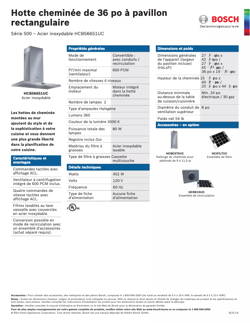 Imagen de la primera página del manual del dispositivo HCB56651UC