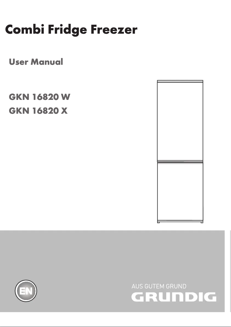 Imagen de la primera página del manual del dispositivo GKN16820W