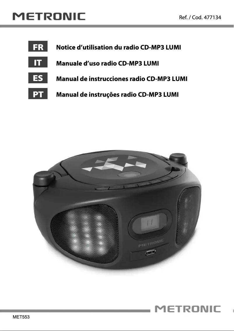 Página 1 del manual Manual de usuario Metronic 477134