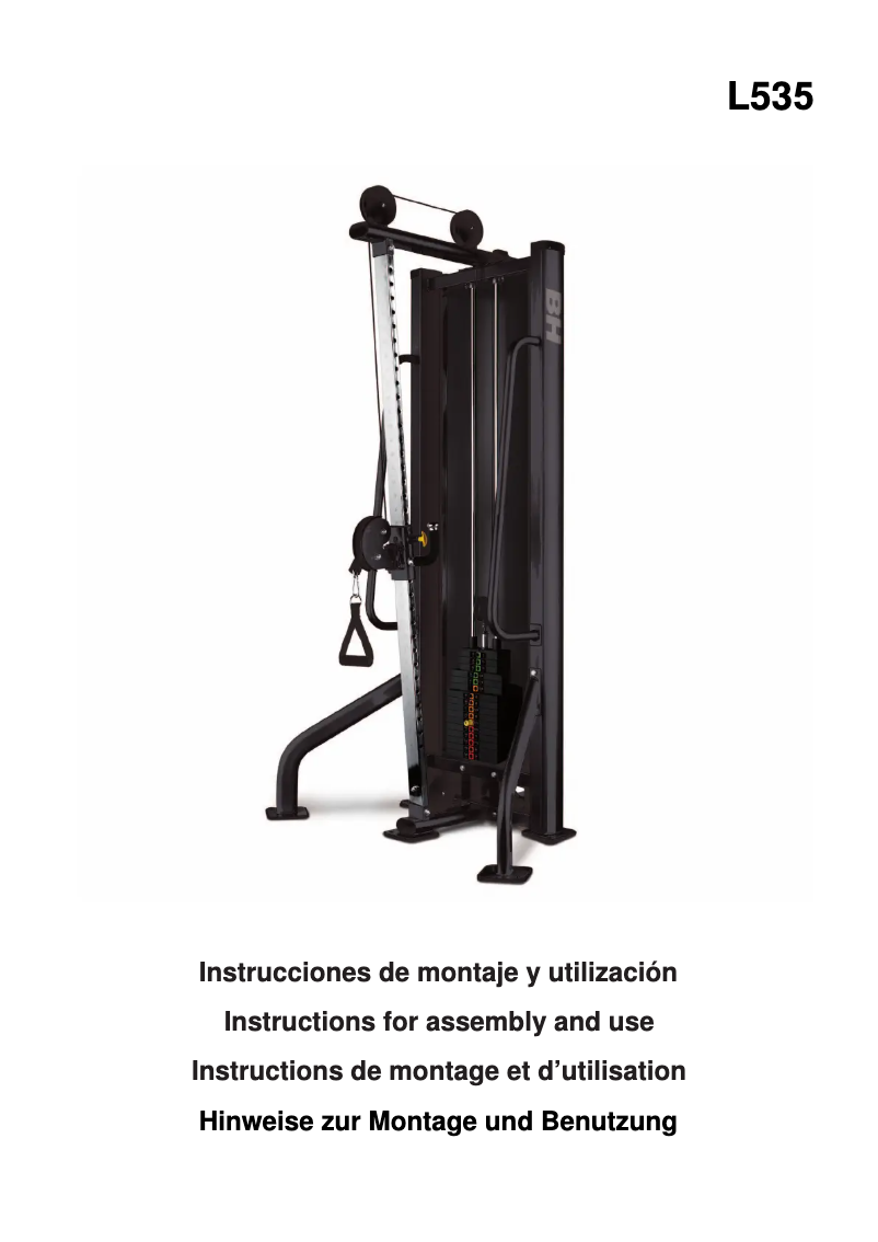 Imagen de la primera página del manual del dispositivo L485