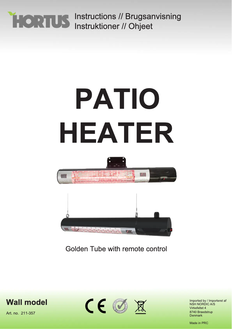 Imagen de la primera página del manual del dispositivo 211-357