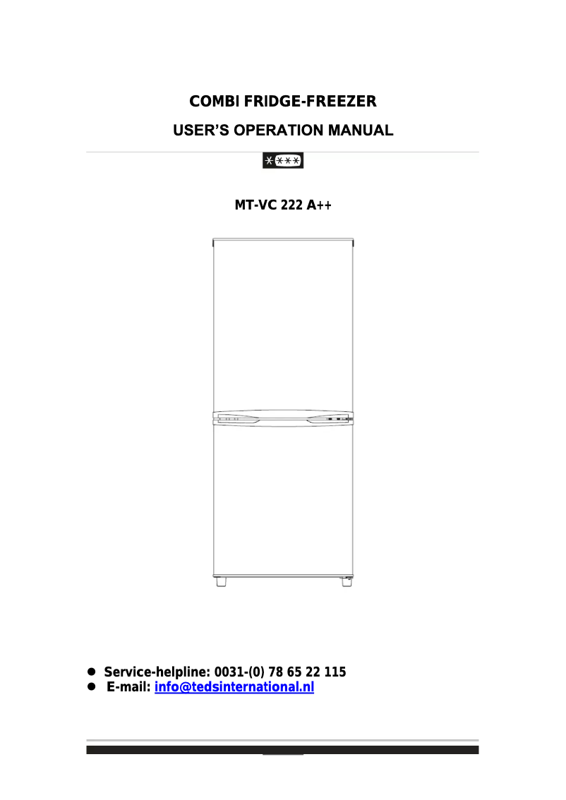 Página 1 del manual Manual de usuario Whiteline MT-VC 222 A