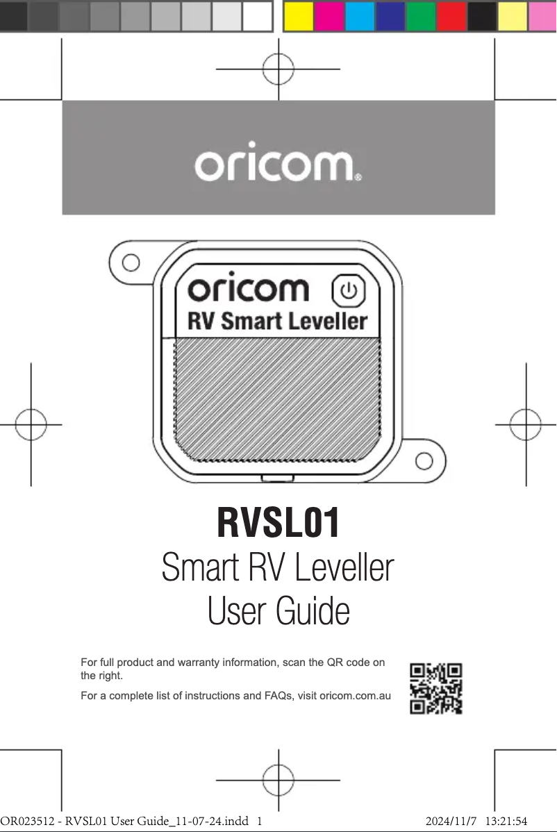 Página 1 del manual Manual de usuario Oricom RVSL01