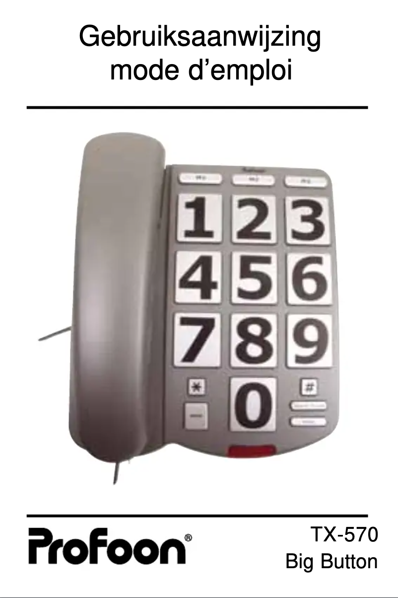 Imagen de la primera página del manual del dispositivo TX-570