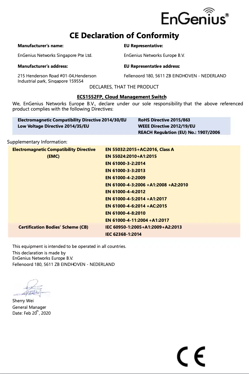 Página 1 del manual Manual de instrucciones EnGenius ECS1552P