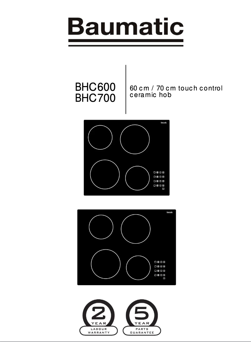 Imagen de la primera página del manual del dispositivo BHC700