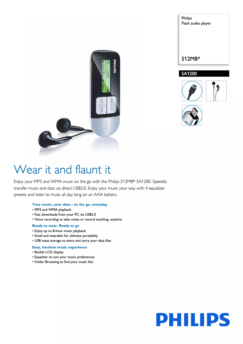 Imagen de la primera página del manual del dispositivo SA1200