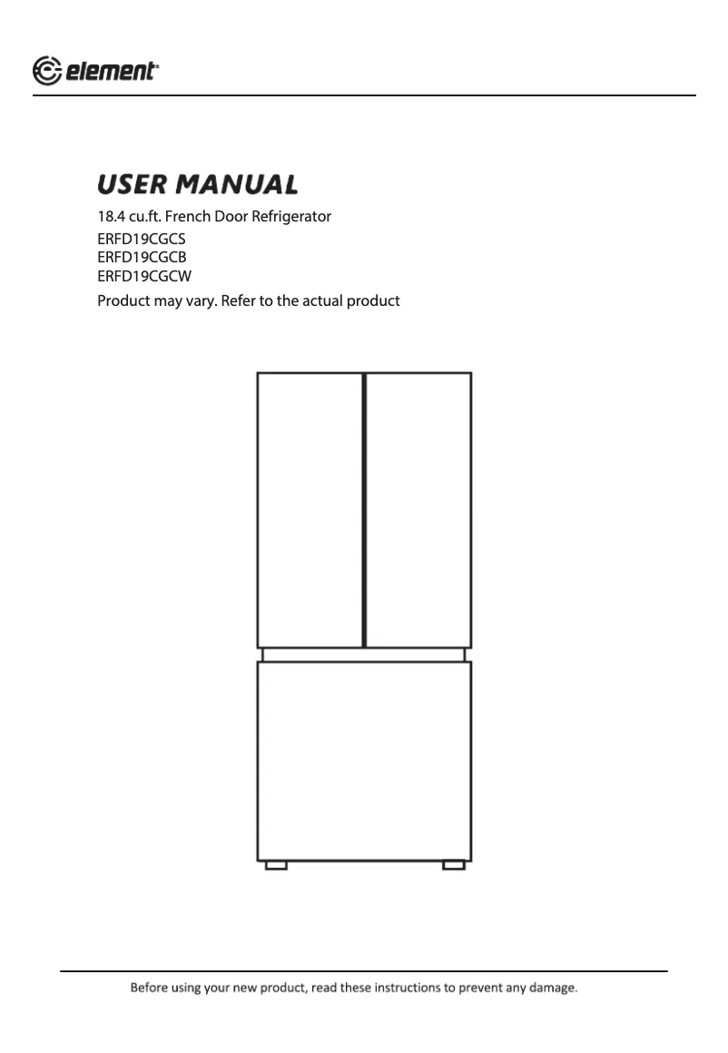 Página 1 del manual Manual de usuario Element ERFD19CGCB