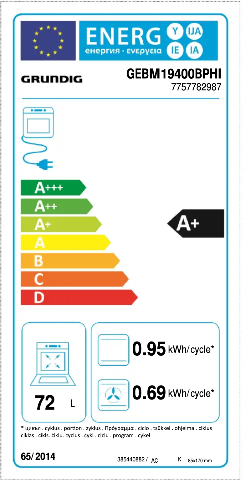 Imagen de la primera página del manual del dispositivo GEBM 19400 BPHI