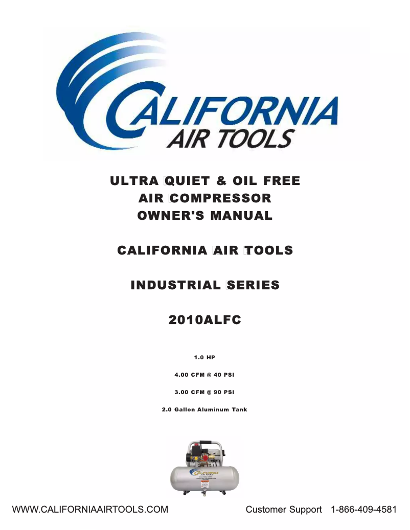 Página 1 del manual Manual de usuario California Air Tools 2010ALFC