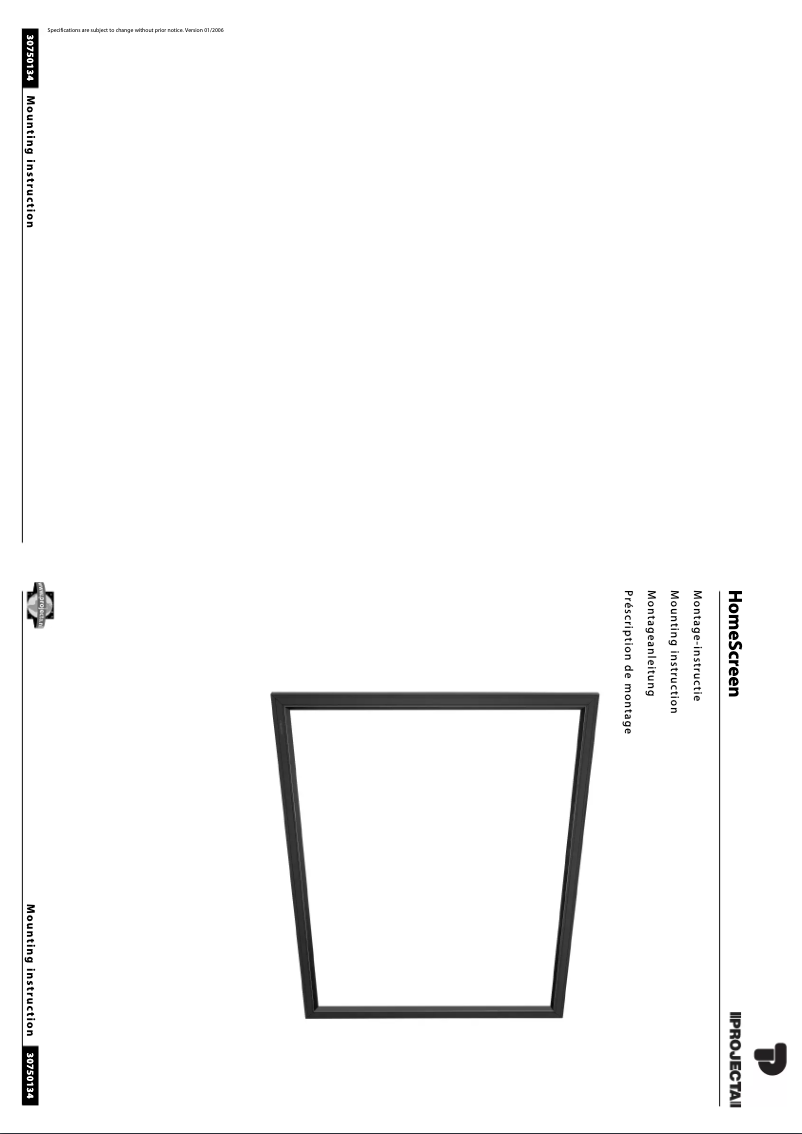 Imagen de la primera página del manual del dispositivo HomeScreen
