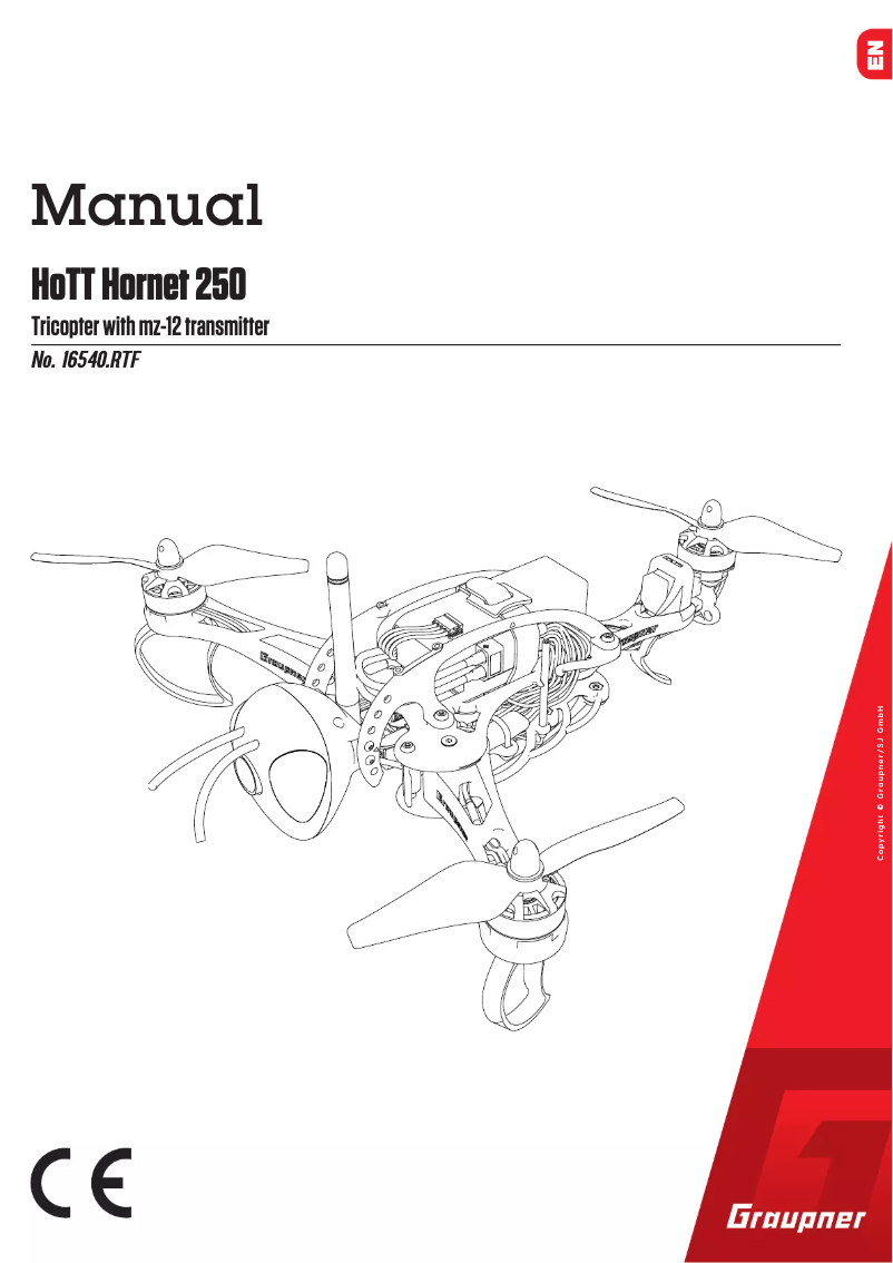 Página 1 del manual Manual de usuario Graupner HoTT Hornet 250