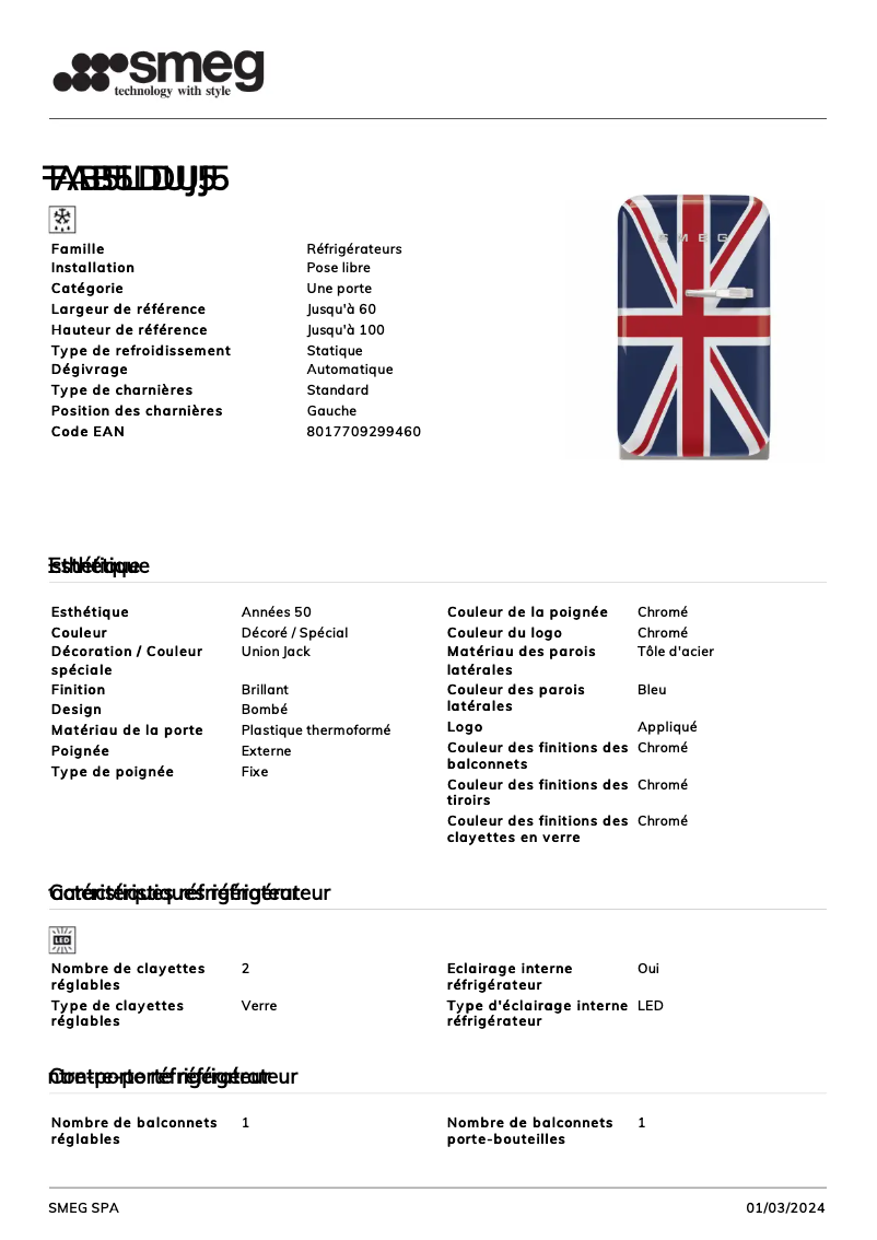 Imagen de la primera página del manual del dispositivo FAB5LDUJ5