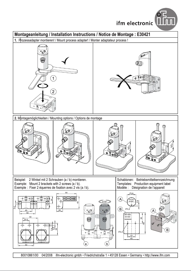 Imagen de la primera página del manual del dispositivo E30421