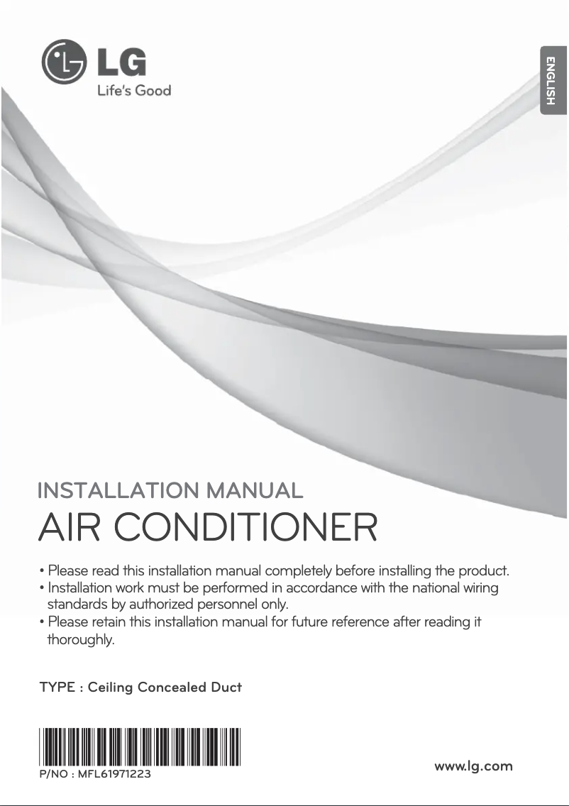 Página nº 1 - Manual de usuario LG ABNQ36GGLA0