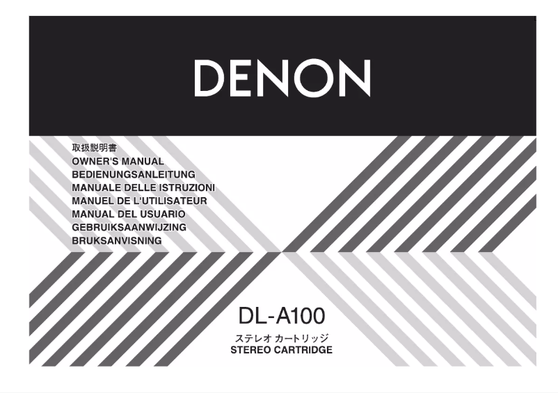 Página nº 1 - Manual de usuario Denon DL-A100