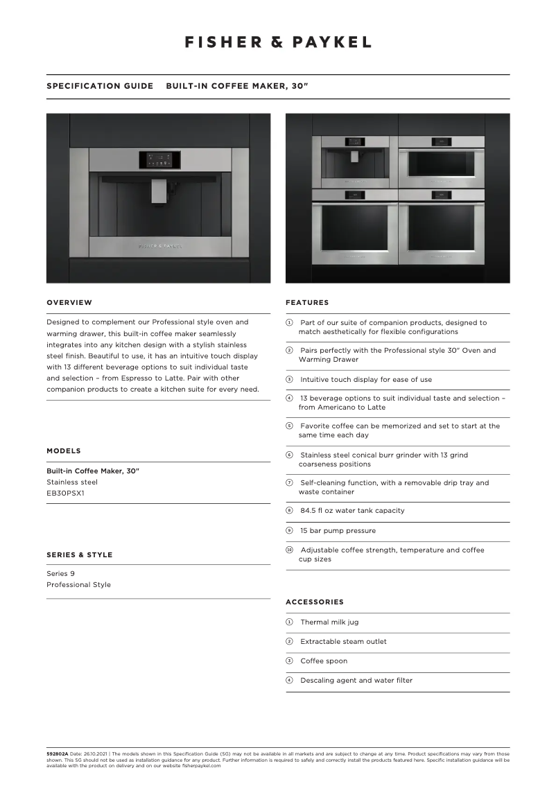 Imagen de la primera página del manual del dispositivo EB30PSX1