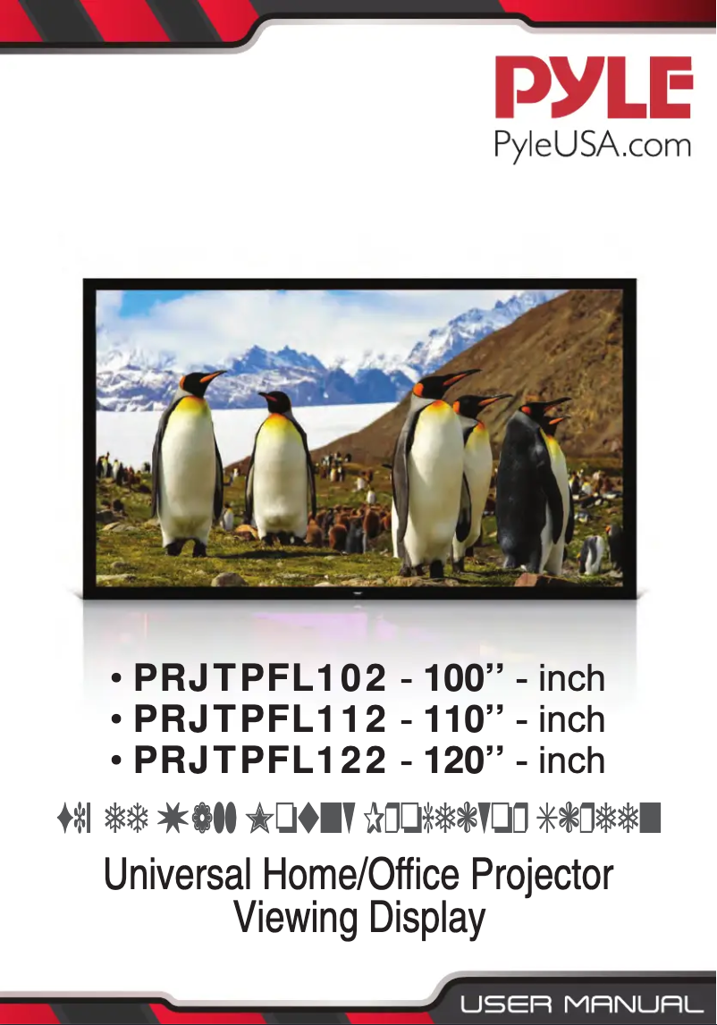 Imagen de la primera página del manual del dispositivo PRJTPFL102