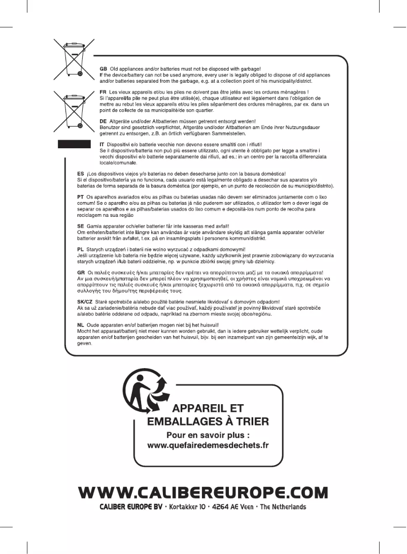 Página 1 del manual Manual de usuario Caliber CNC1 3