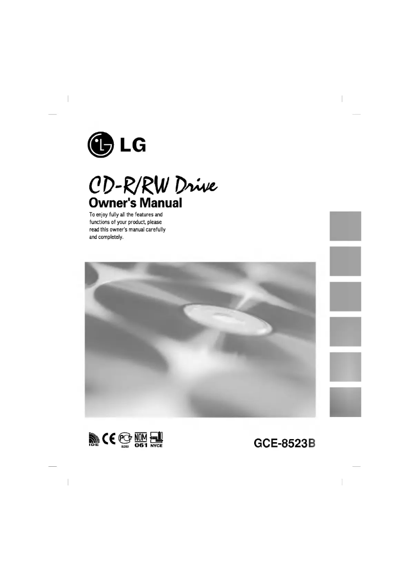 Imagen de la primera página del manual del dispositivo GCE-8523B