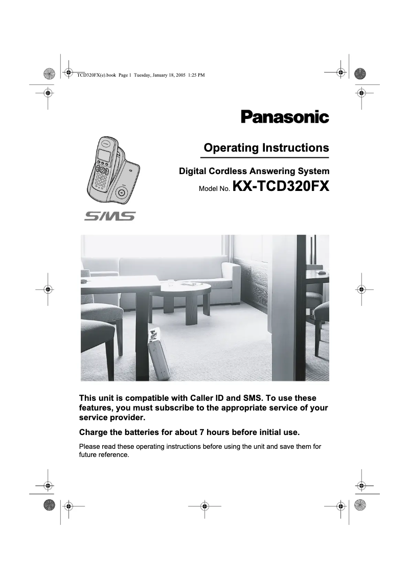 Página 1 del manual Manual de usuario Panasonic KX-TCD320FX