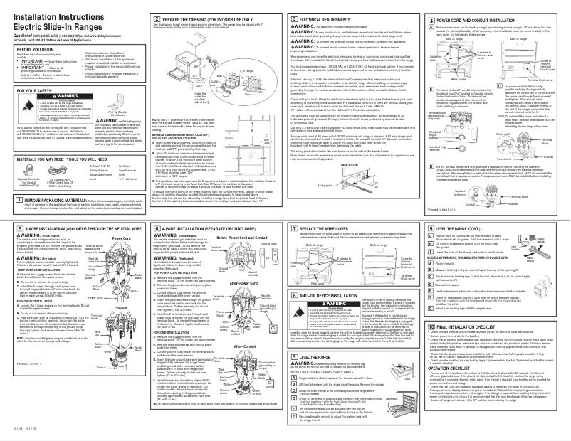 Página 1 del manual Guía de instalación GE Cafe CS980STSS