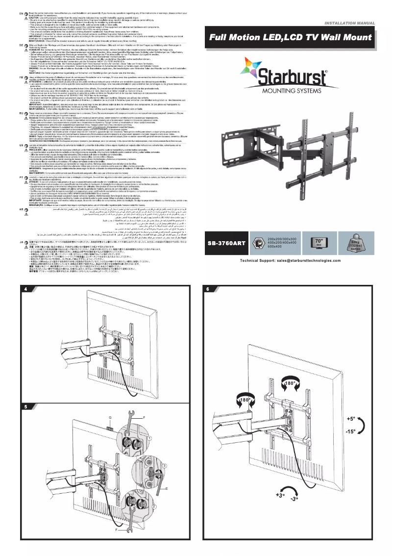 Imagen de la primera página del manual del dispositivo SB-3760ART