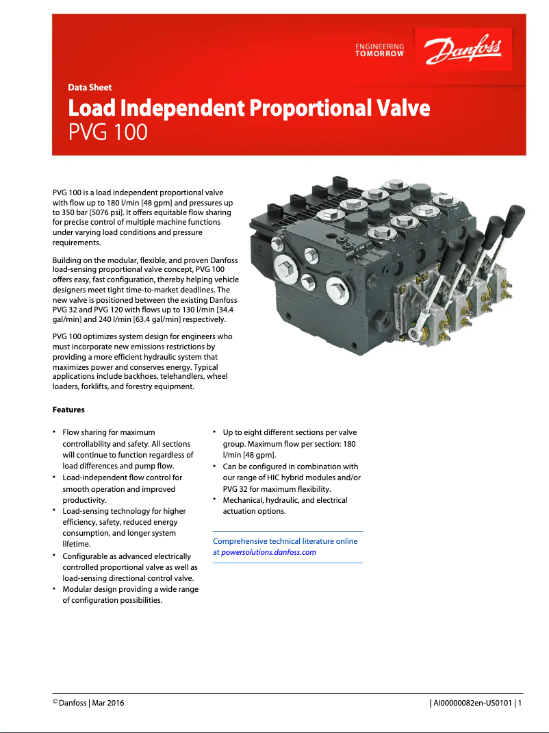 Imagen de la primera página del manual del dispositivo PVG 100