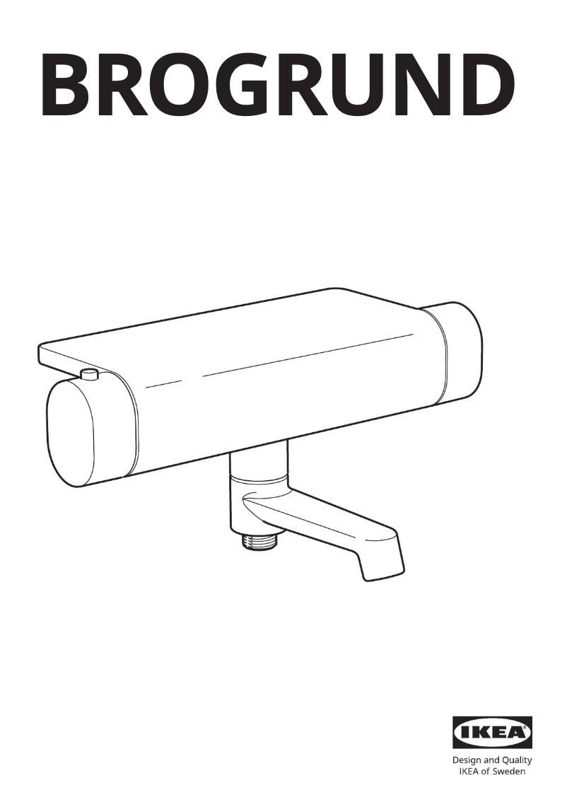 Página 1 del manual Manual de usuario Ikea BROGRUND 503.425.53
