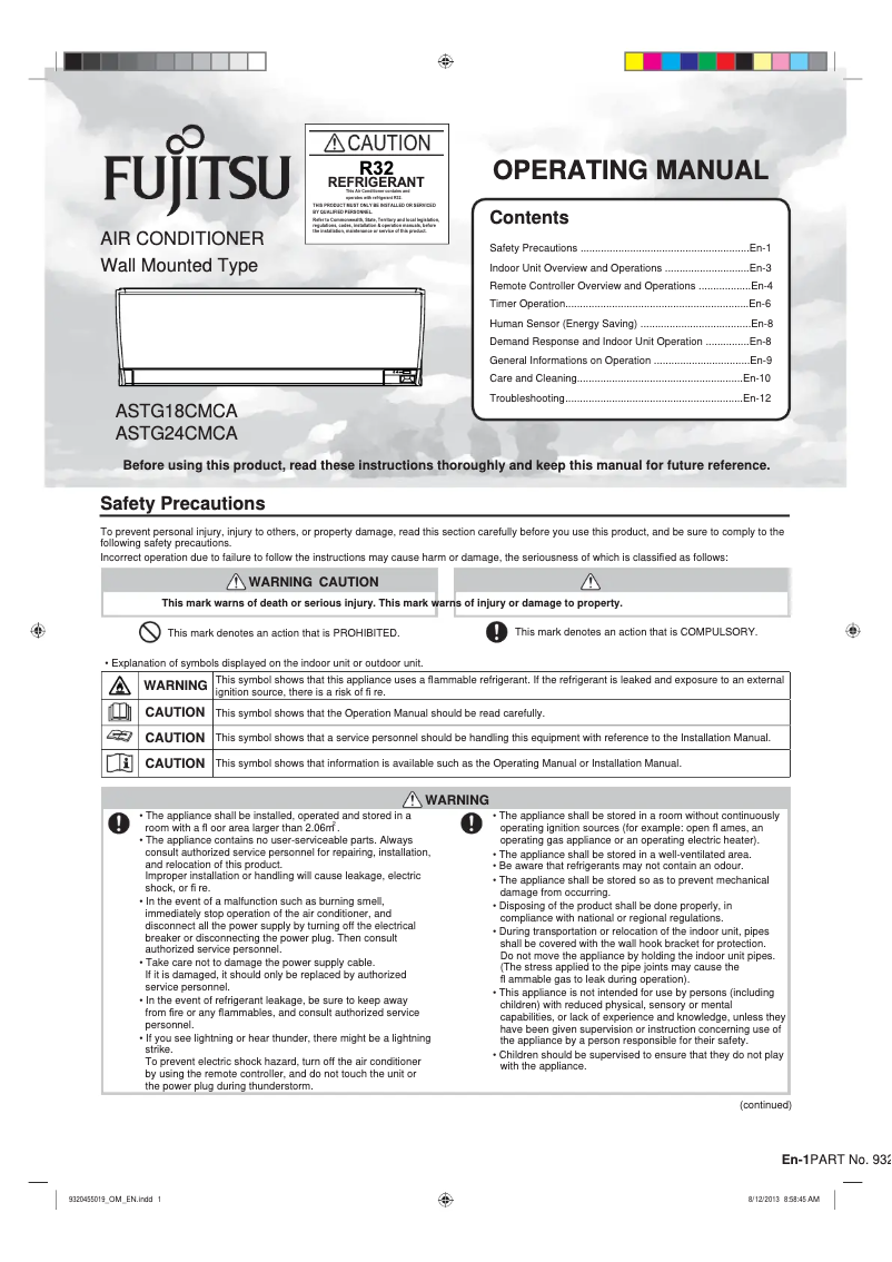 Imagen de la primera página del manual del dispositivo Lifestyle ASTG24CMCA