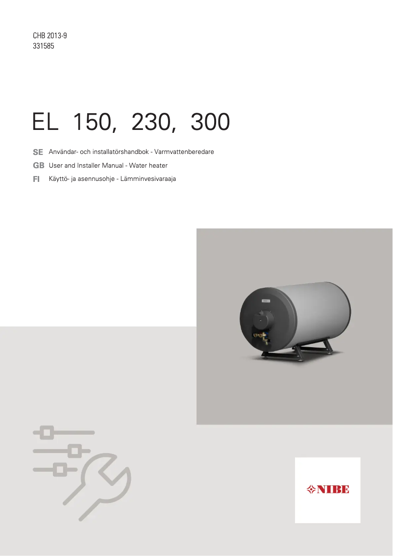 Imagen de la primera página del manual del dispositivo EL 150