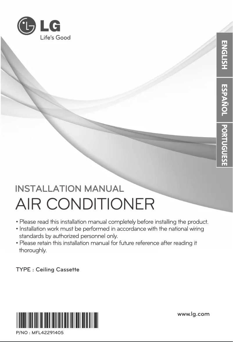 Imagen de la primera página del manual del dispositivo LTUC362NLE0
