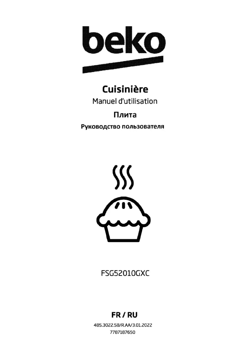 Página 1 del manual Manual de usuario Beko FSG52010GXC