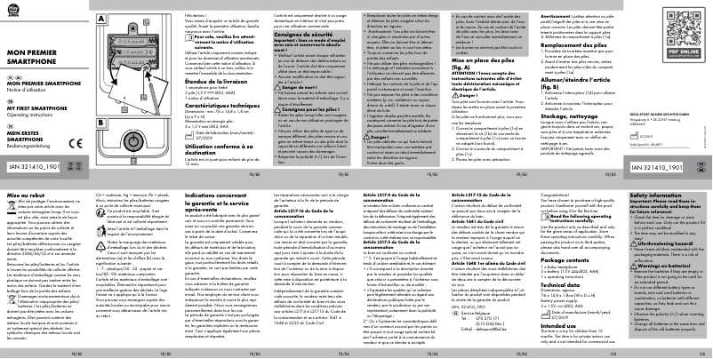 Página 1 del manual Manual de usuario Playtive IAN 321410