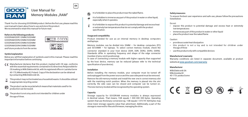 Imagen de la primera página del manual del dispositivo IR-3200S464L16/16G