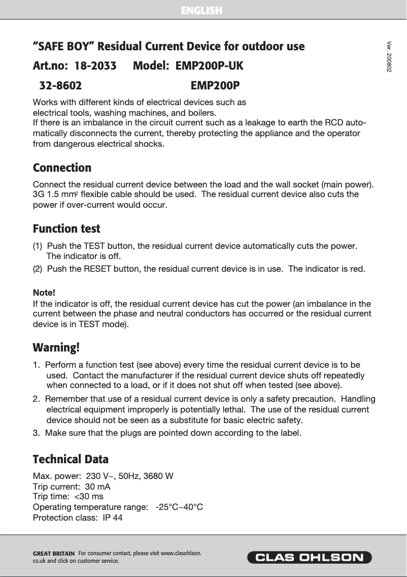 Página 1 del manual Manual de usuario Cotech EMP200P
