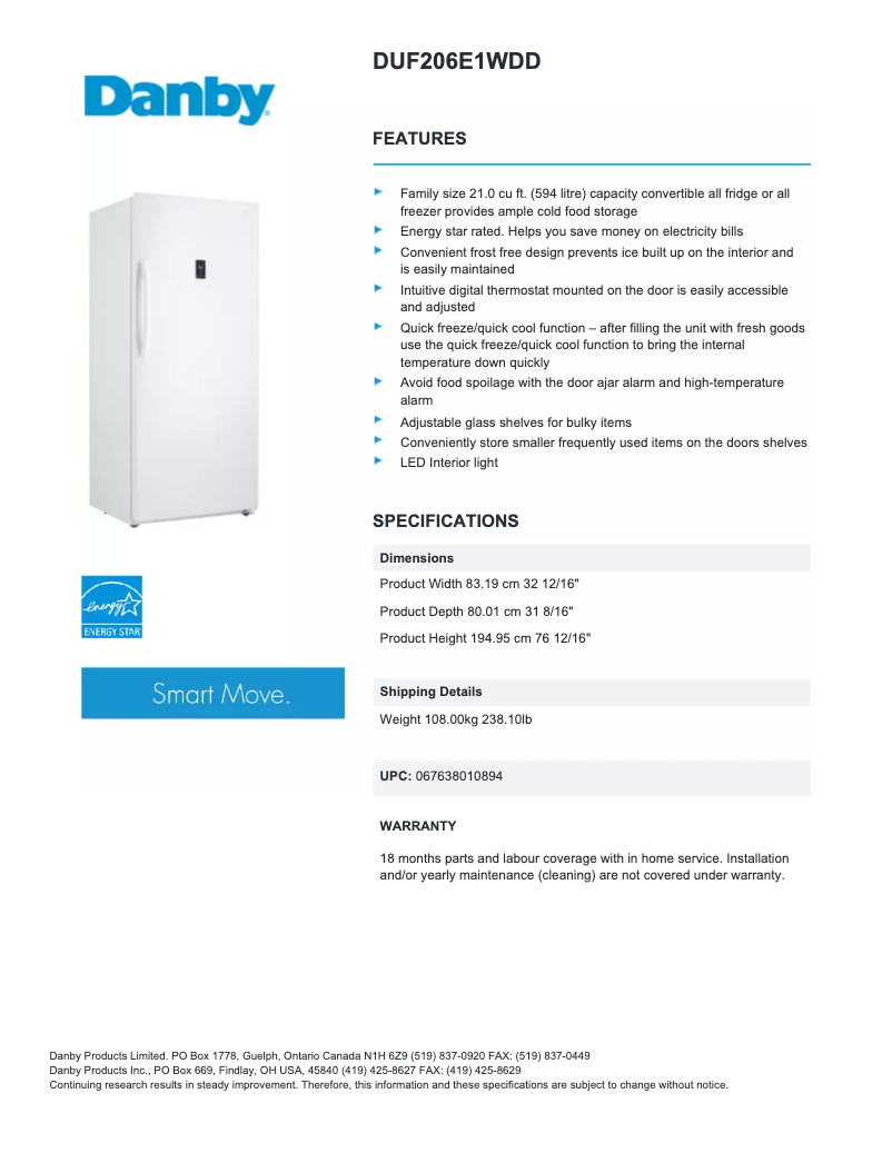 Imagen de la primera página del manual del dispositivo DUF206E1