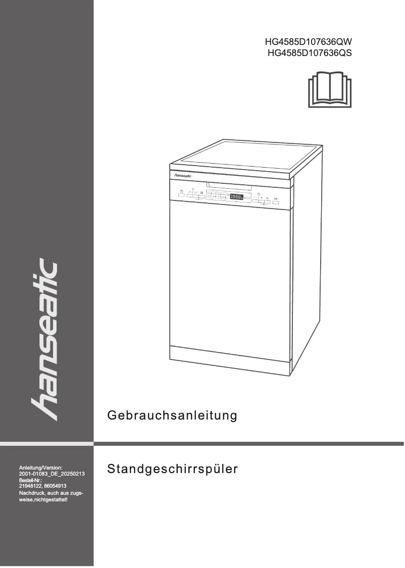 Imagen de la primera página del manual del dispositivo HG4585D107636QS