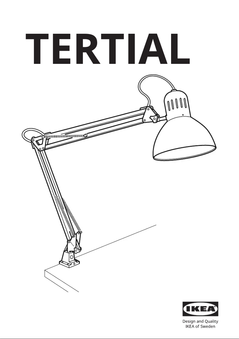 Página 1 del manual Manual de usuario Ikea TERTIAL 303.554.38