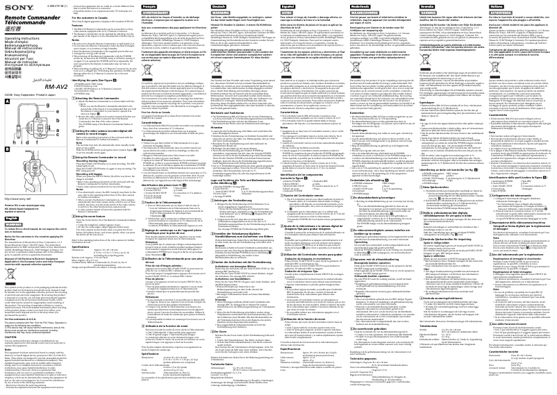 Imagen de la primera página del manual del dispositivo ACC-H1BP