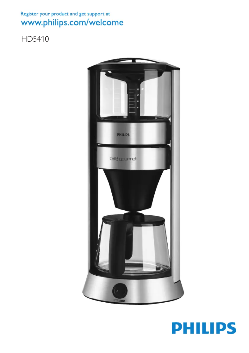Página 1 del manual Manual de usuario Philips Aluminium Collection HD5410
