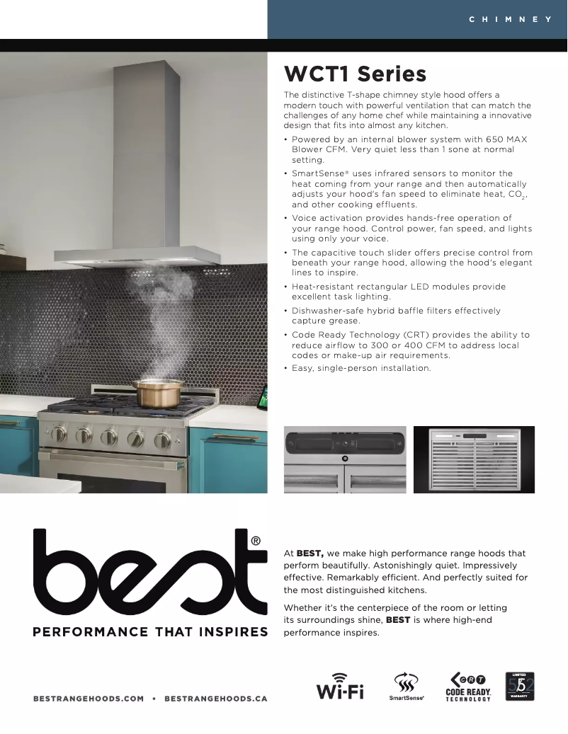 Imagen de la primera página del manual del dispositivo WCT1366SS