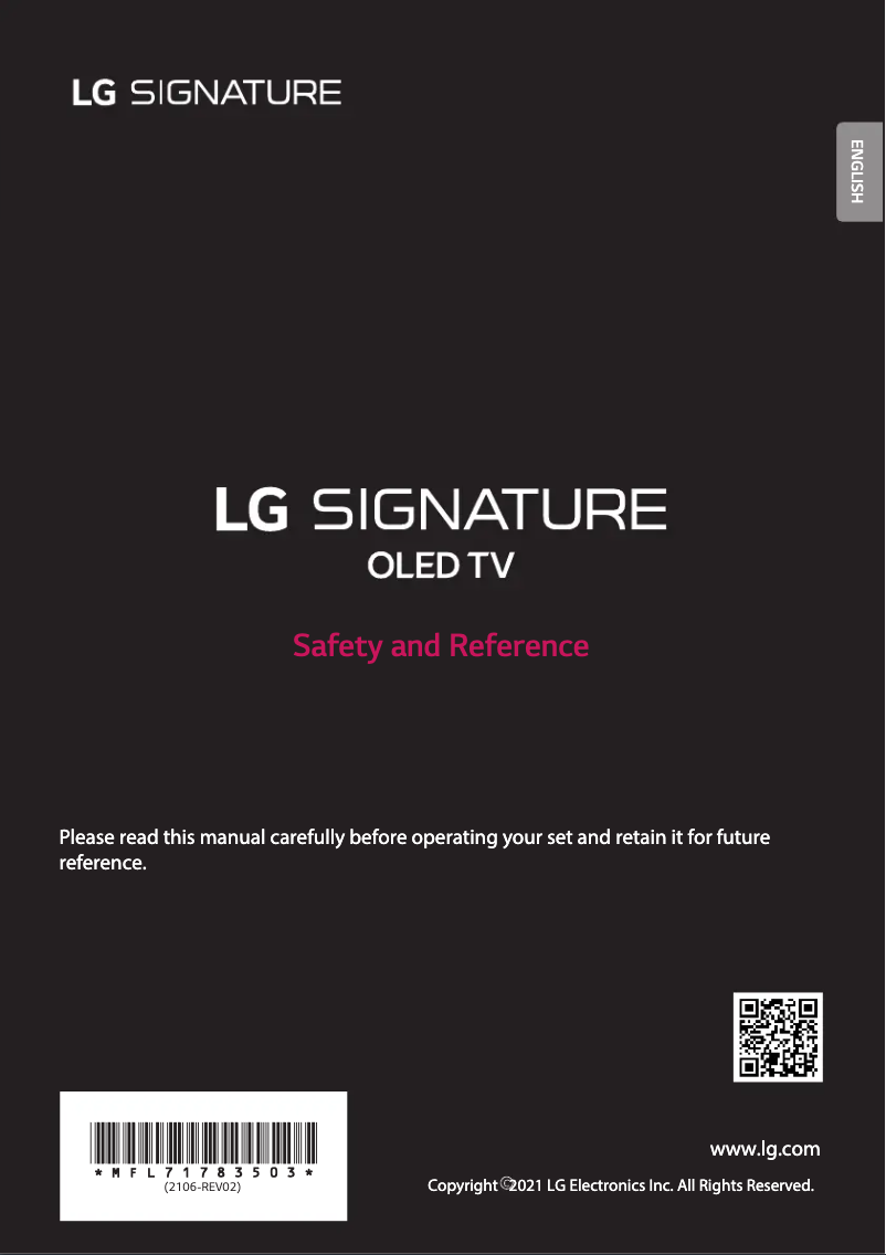 Página nº 1 - Manual de usuario LG OLED88Z19LA.AVS